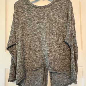 Cozy Gray Knit Sweater